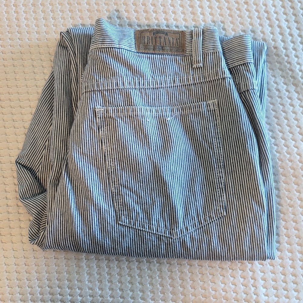 Brittania Vintage Striped Women's Jeans Size 12p